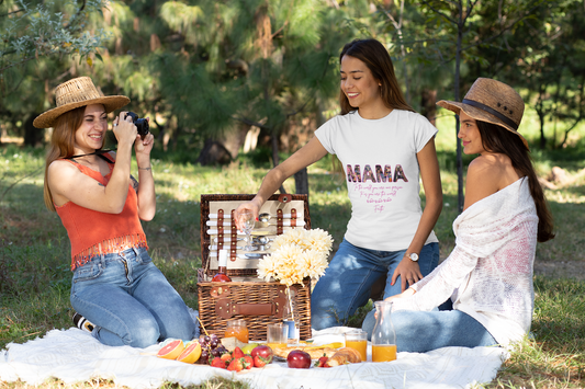 Mama Floral T-Shirt — 'MAMA' Floral Print Mother's Day Tee